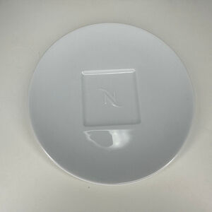 Nespresso White Ceramic Serveware Plate